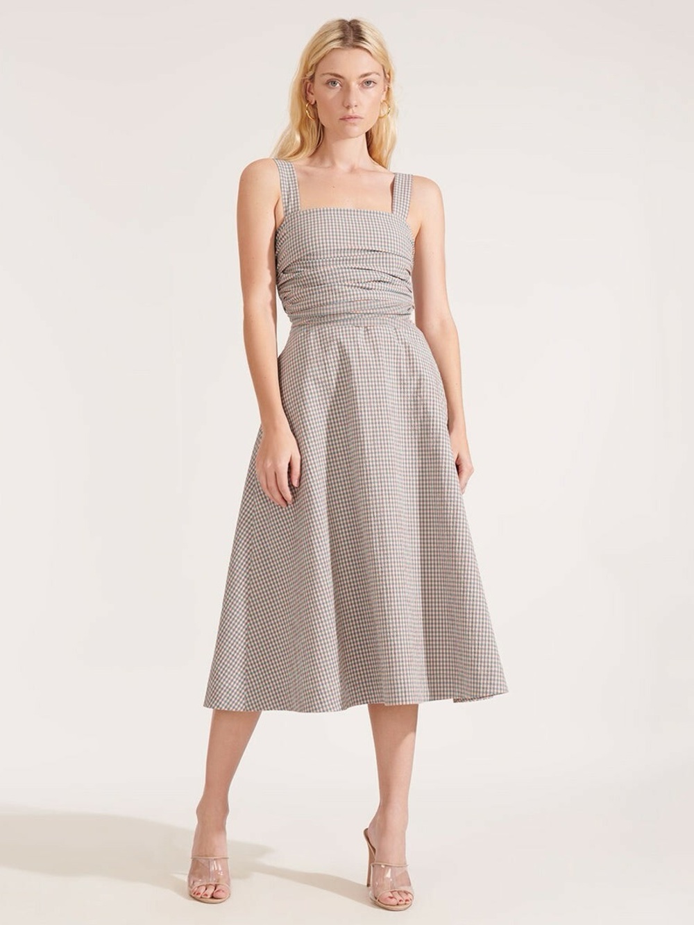Veronica Beard Positano Gingham Dress Size 12